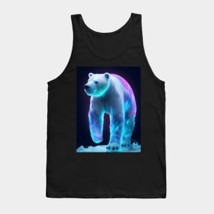 Neon polar bear in arctic Tank Top